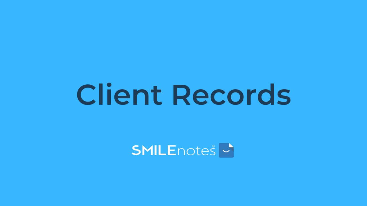 Client records and notes - video cover.